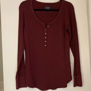 BURGUNDY LONG SLEEVE